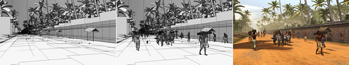 Screenshots of Angkor animations