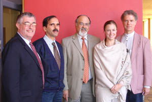 Prof Don Schauder Monash Australia, Caulfield: CCNR (Centre for Community Networking Research); Prof Krithi Ramamritham IITB, Mumbai, India;  Dr Harold Wesso Dept of Telecommunication; Helen King International Relations Manager, The Shuttleworth Foundation;  Dr Jacques Steyn Monash South Africa
