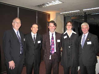 Ian Martin, Lecturer, Monash University; Andrew Lock, Technologies Partner, Accenture; Rowan Crosbie-Goold, Manager Marketing & Devolopment, Faculty of Information Technology, Monash University; Leonore Ryan, Manager Research Development & Commercialisation, Monash University; Ian Dennis, Managing Director,  Whitehorse Strategic Group Ltd.