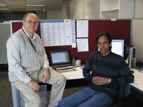 Kutila with his supervisor, Assoc. Prof. Arkady Zaslavsky.
