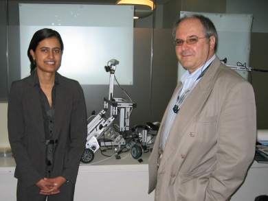 Saguna with her supervisor, Assoc Prof Arkady Zaslavsky.
