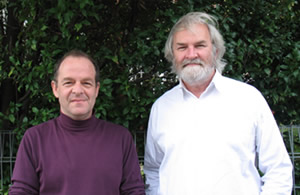 Larry Stillman and Tom Denison, PhD students who will
help with the implementation of the tender