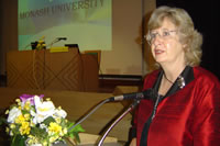 Jan Miller addressing the conference