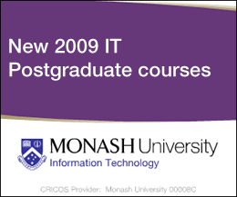 New 2009 IT Postgraduate courses